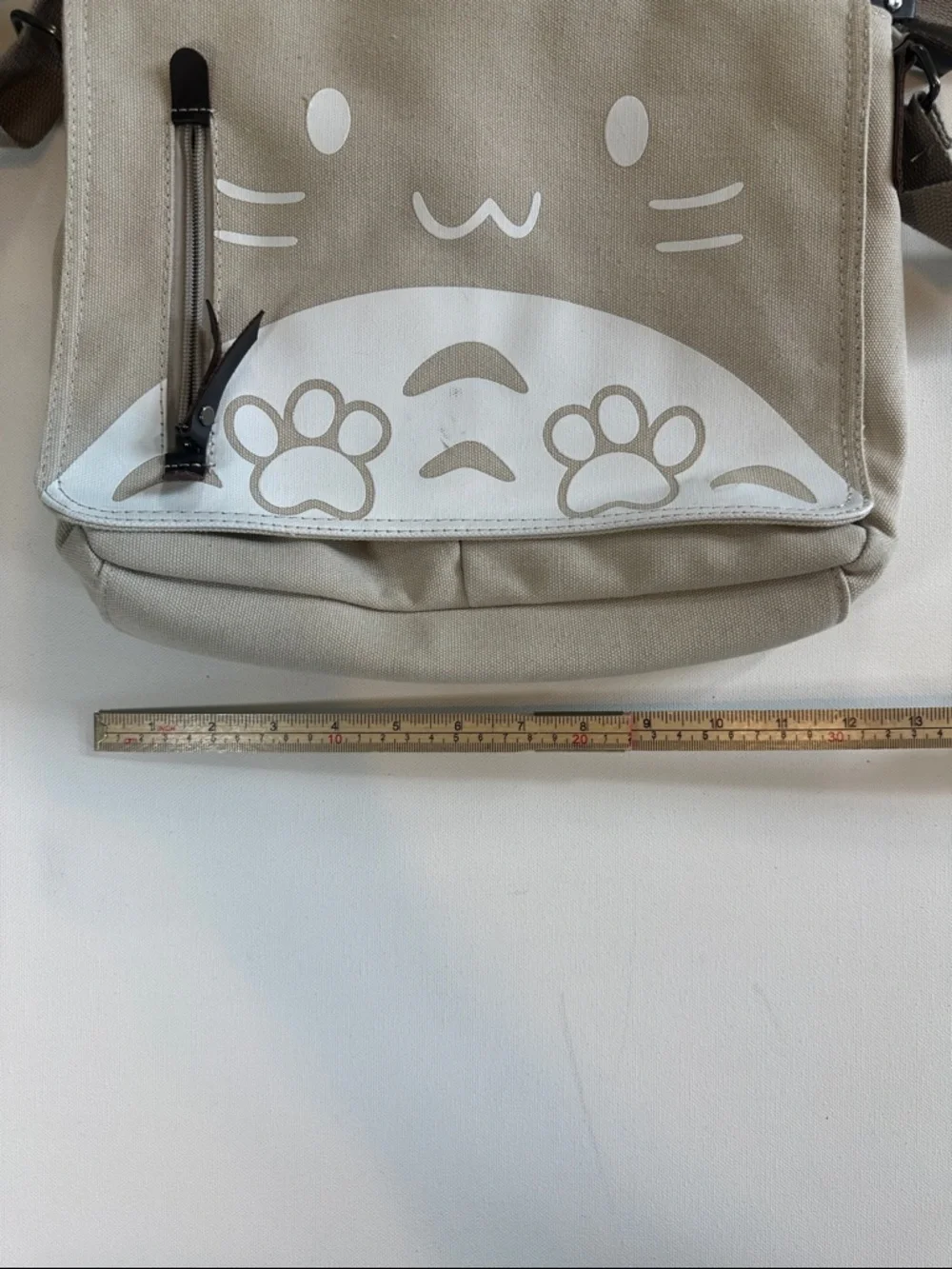 Canvas Cute Cat Kitty Messenger Bag Girls Crossbody Bag Shoulder Bag